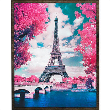 Eiffeltoren in Parijs - Diamond Painting - 50x40cm - Vierkant